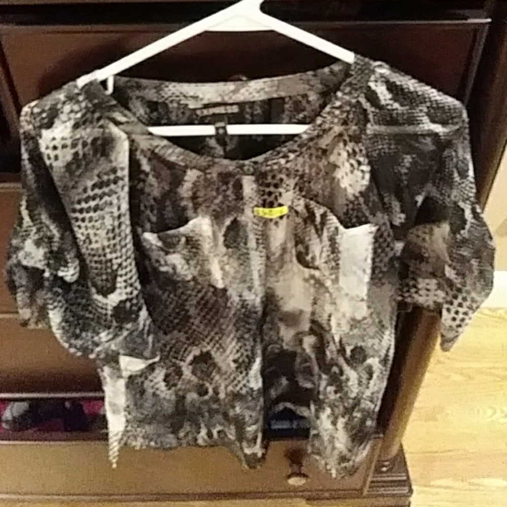 Snakeskin top